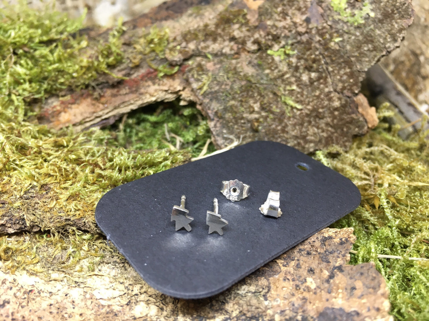 Zauberwald Ohrstecker Silber Handarbeit