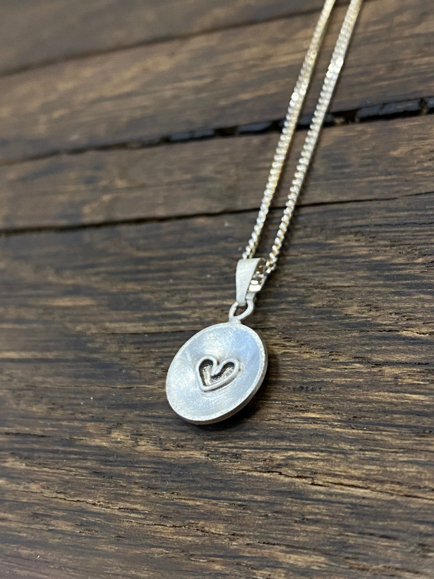 Kettenanhänger mit Herz aus 925/000 Silber