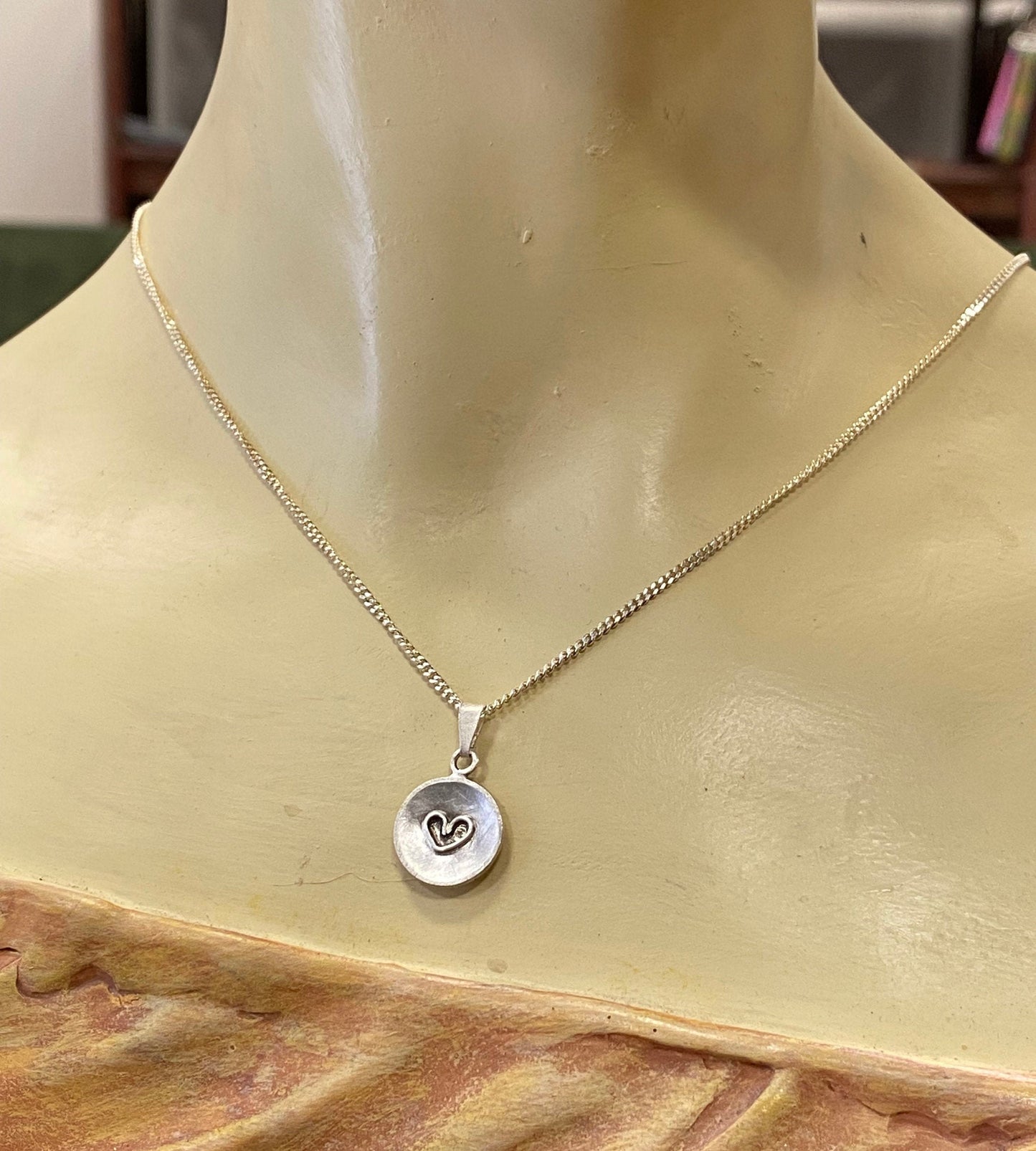 Kettenanhänger mit Herz aus 925/000 Silber
