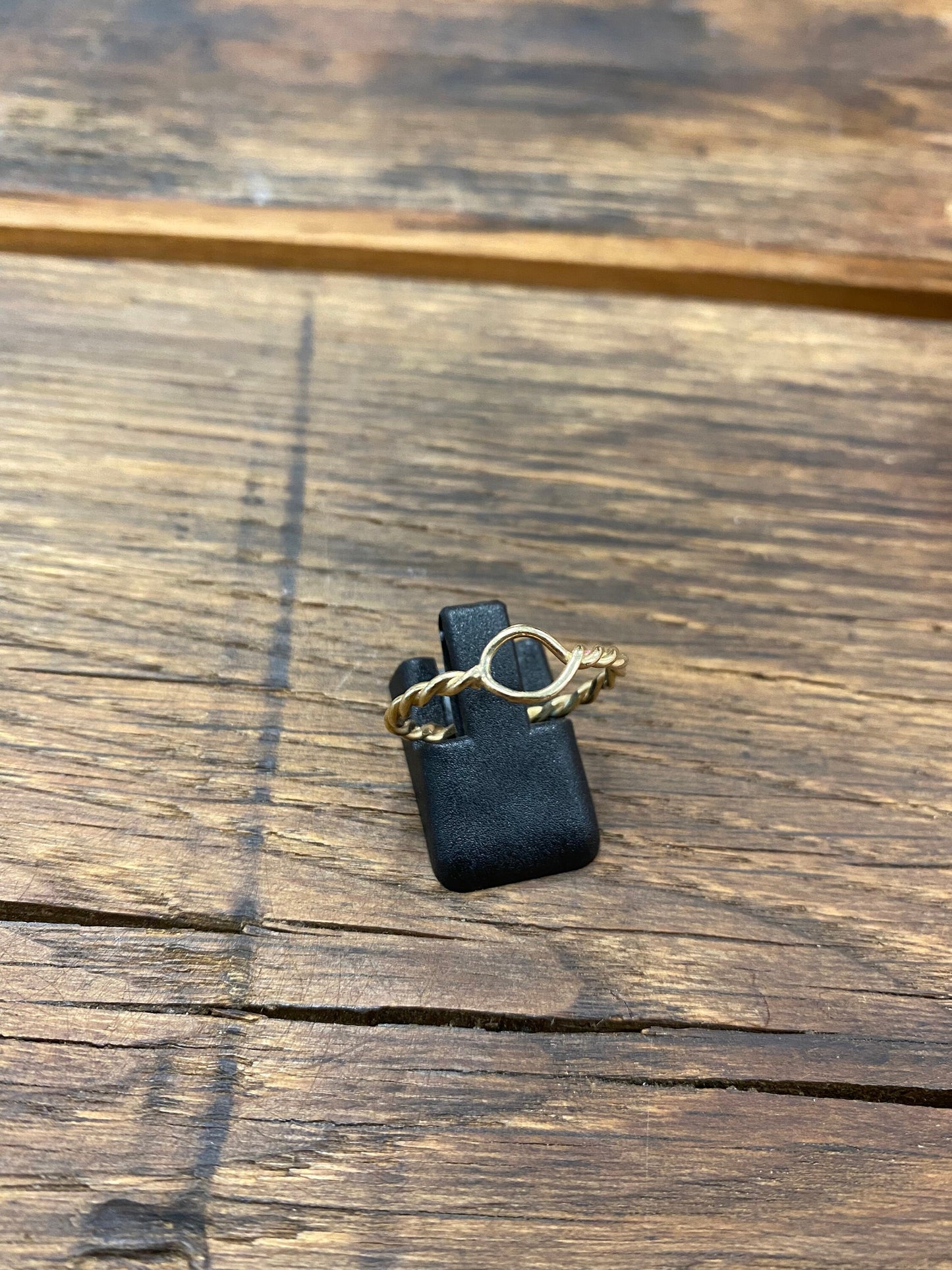 Gekordelter Ring in 585/000 Gelbgold