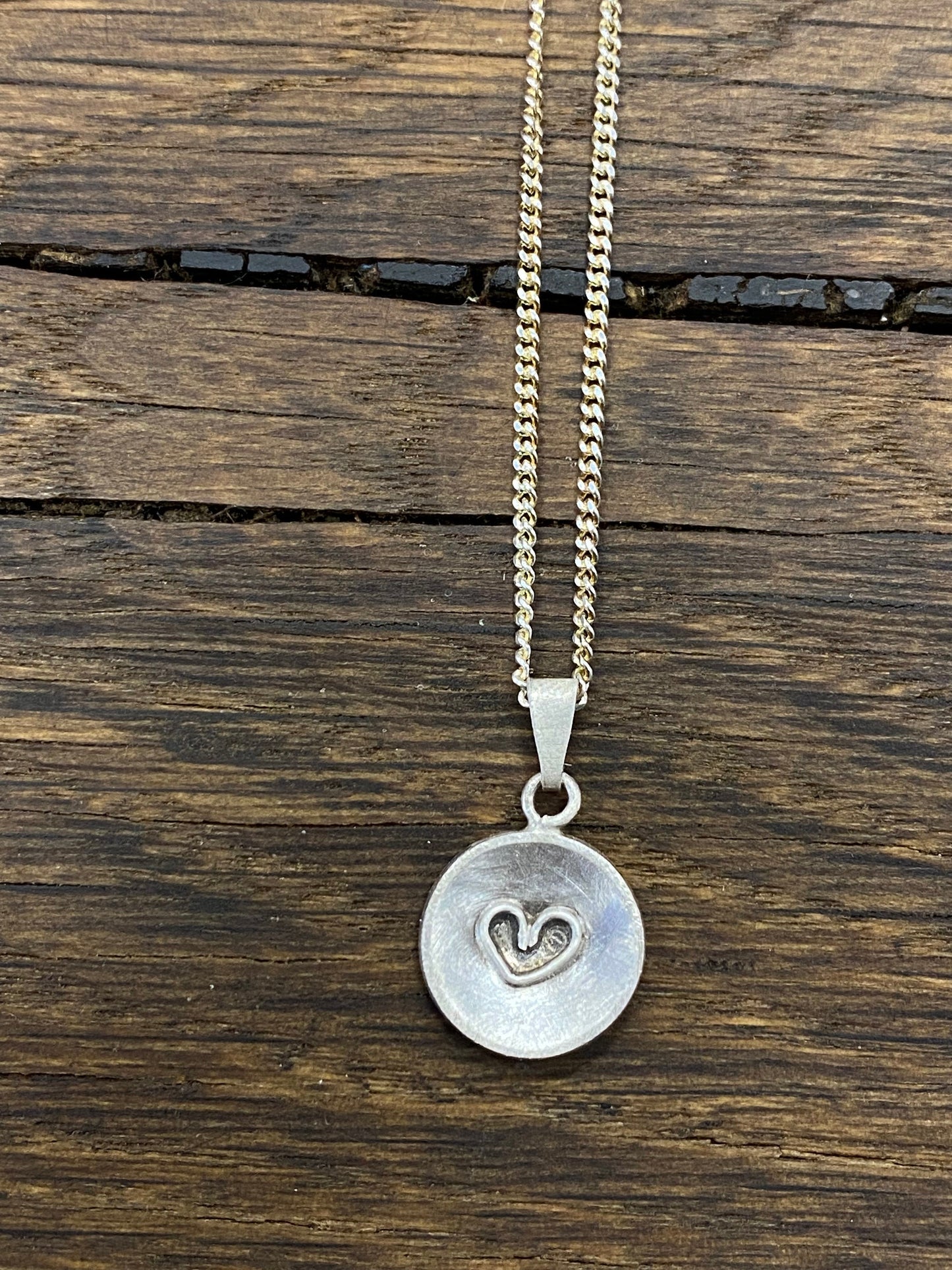 Kettenanhänger mit Herz aus 925/000 Silber